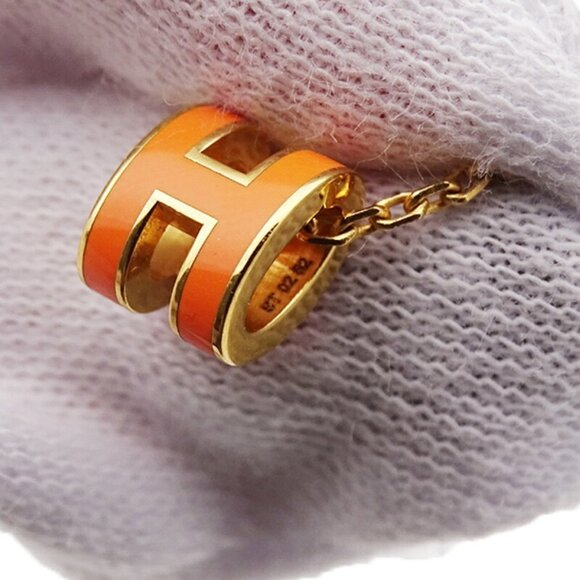 HERMES Orange Necklace - Picture 7 of 10